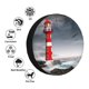 thumbnail image 4 of Fotbe 3d Lighthouse in the Surf Funda de Llanta de Repuesto con Estampado, Engrosada, Ajuste Universal para Jeep, Remolque, RV, SUV, Camión-14 inch, 4 of 6