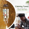 thumbnail image 5 of 88Craft Jepuni Bamboo Wind Chimes 38" Hand Painting Aesthetic Flumeria Flower Windchimes, 5 of 8