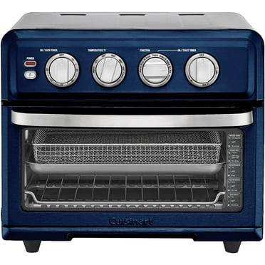 Cuisinart Air Fryer   Convection Toaster Oven, 8-1 Oven with Bake, Grill, Broil & Warm Options, Stainless Steel, TOA-70 (Navy Blue)