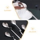 thumbnail image 3 of 4 cucharas colgantes para café, miel, mermelada, acero inoxidable, mango curvo, postre, leche, té, café, postre., 3 of 4