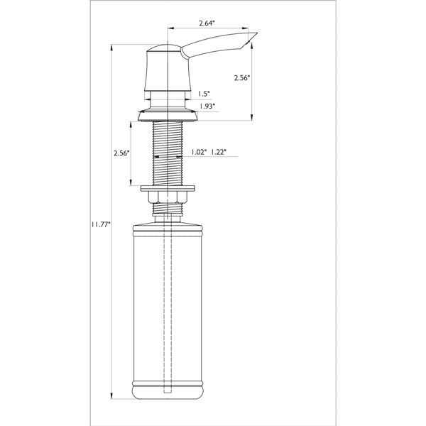 Kitchen Soap Dispenser for Household Kitchen Countertop