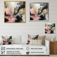 thumbnail image 4 of Designart "Pink Gold Texture Splash Marble III" Abstract Marble Wall Art Living Room, 4 of 5