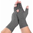 thumbnail image 1 of Unisex Compression Gloves for Arthritis, Wrist Support, and Injury Relief - Large, Gray, 1 of 3