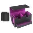 thumbnail image 1 of Caja de baraja de cartas coleccionables Strade Fareast Limited estuche de almacenamiento violeta 2 divisores, 1 of 8