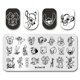 thumbnail image 2 of Estampado de uñas MouTeen148 Cabeza de gran tamaño de dibujos animados Disney Nail Plates Stamp King Juego de manicura para estampado de uñas Dengxun unisex, 2 of 2