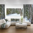 thumbnail image 4 of Designart Snowy Road in the Forest Canvas Wall Art, 4 of 4
