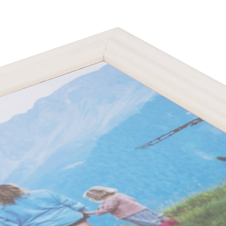 ArtToFrames 30x40 inch White Picture Frame, This 1.5 Custom Wood Poster Frame Is Off White Wash Barnwood Style Frame, for Your Art or Photos