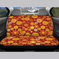 thumbnail image 3 of Psesaysky Retro 70s Floral Theme Car Seat Covers for SUV, 2 Pack Non-Slip Rear Bench Seat Covers Durable Comfortable Universal Cushion Protectors, 3 of 7