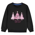 thumbnail image 4 of ZACPNCV Toddler Girl Boy Sweatshirt Long Sleeve Winter Christmas Letter Print Sweatshirt Winter Clothes Xmas Gifts Black 4-5 Years, 4 of 5