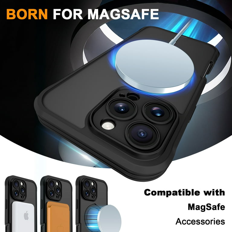 Allytechgroup iPhone 16 Pro Case Magsafe, Mangetic Back