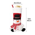 thumbnail image 3 of 3D Plush Christmas Stockings, Stockings for Family, Embroided, Xmas Character for Family Holiday Christmas Party Decorations, 3 of 6