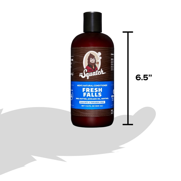 Dr. Squatch Fresh Falls Natural Hair Conditioner for Men, 10.6 fl