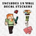 thumbnail image 2 of Minecraft Characters Removable Vinyl Stickers | 4 Sheets, 19 Decals, 2 of 7
