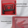thumbnail image 3 of BestOffice Indoor Modern Mesh Lumbar Support Swivel Ergonomic Desk Chair, Red, 3 of 7