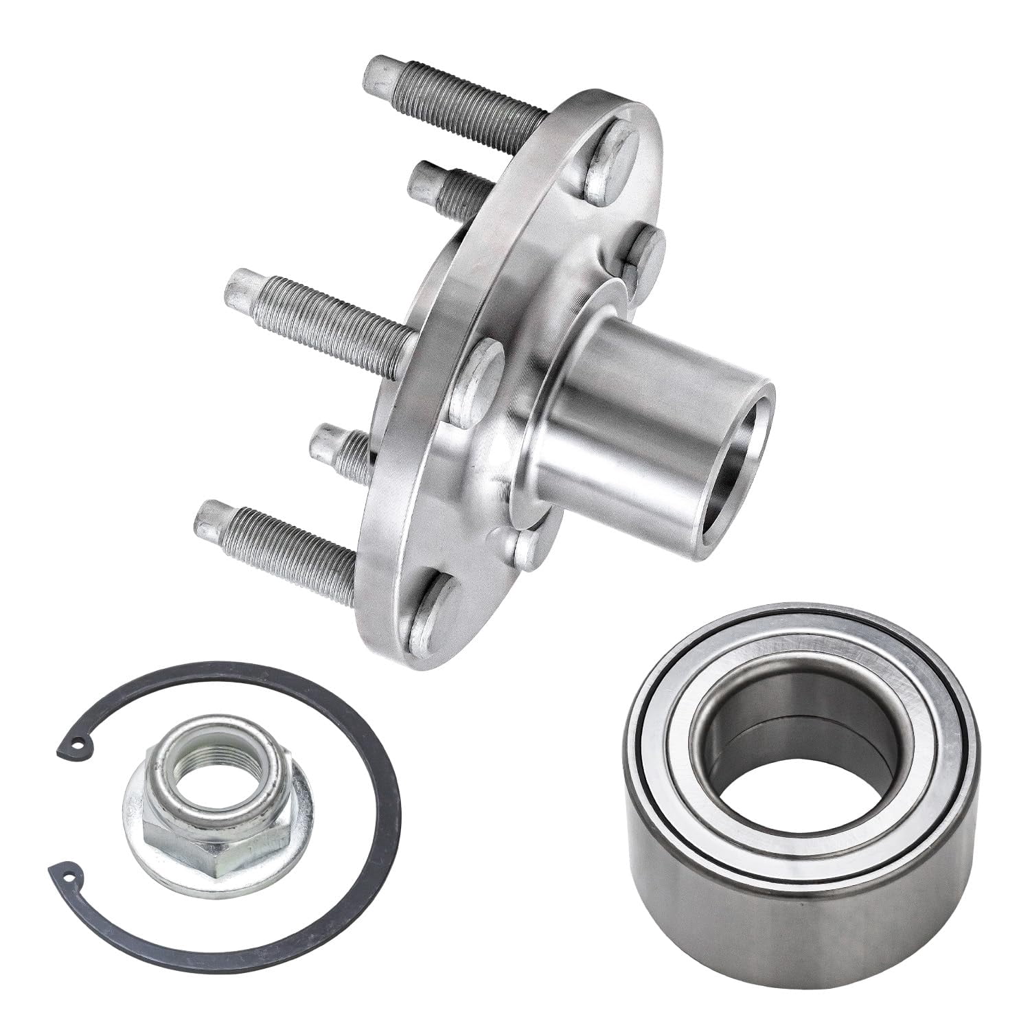 Detroit Axle - Front Wheel Bearings & Hubs Assembly Replacement for 2007 2008 2009 2010 Ford Edge Lincoln MKX - 2pc Set