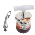 thumbnail image 1 of Ouvre-bocal pour l'Arthrite, Couvercles en Acier Inoxydable, Ouvre-Bocal Gratuit, Porte-Clés Inclus, Ouvre-Bocal Multifonction Réglable pour Canette de 1 à 4 Pouces, Acier Inoxydable, 1 of 8