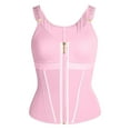 thumbnail image 4 of LEKDFST Pink Waist Trainer Corset for Women Tummy Control Sport Workout Body Shaper Vest Womens Postpartum Gym Zipper and Hooks Corset Tops XXXXL, 4 of 5