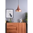 thumbnail image 2 of Classically Modern Ceiling Decorative Aluminum Circa 1 Light Honey Gold Pendant - 11.5"Lx11.5"Wx15"H, 2 of 7