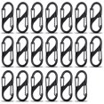 thumbnail image 1 of 20 piezas Mini Mosquetón en Forma de S, Clips de Llavero de Resorte Doble, Mosquetones de Aleación en Forma de S, para el Hogar, Senderismo al Aire Libre, Pesca, Camping, Viajes, Etc., Negro, 1 of 5