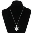 thumbnail image 3 of Colgante cristalino del copo de nieve, colgante del neckalce del copo de nieve, regalo de la Navidad, sistema del regalo de la joyería, regalo de las mujeres, colgante de la flor, joyería del, 3 of 9