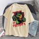 thumbnail image 1 of Verano Goth mujer camiseta estética suelta mujeres T-shirt Punk oscuro Grunge Streetwear señoras gótico Top camisetas Harajuku ropa y2kpangjing, 1 of 4