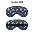 thumbnail image 2 of Naloa Sea Creatures Print Sleep Mask for Sleeper, Light Blocking Sleeping Eye Mask for Women Men, Eye Shade with Adjustable Strap for Travel, Nap,Meditation, 2 of 7
