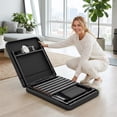 thumbnail image 4 of Holaki 75 inch Stationary Massage Table, Heavy Duty Metal Frame with PU Leather, Modern Esthetician Bed for Physical Therapy Spa Tattoo, Black, 4 of 9
