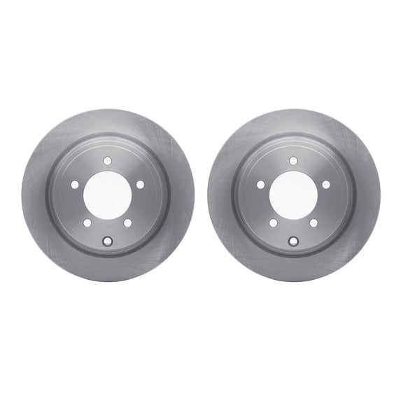 Dynamic Friction Company Rear Brake Rotors 6002-39024