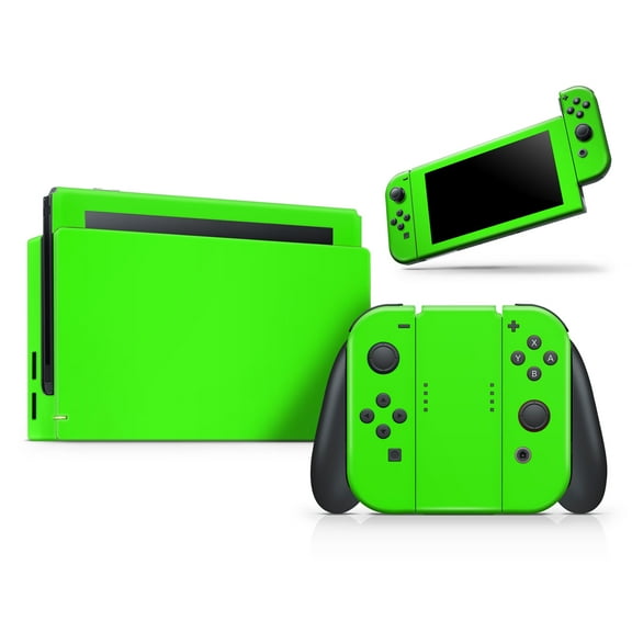 DesignSkinz Solid Lime Green V2 Full-Body Skin Decal Wrap Cover for Nintendo Switch