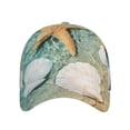 thumbnail image 2 of Daiia Starfish And Seashell print Baseball Cap Men Women Golf Dad Hat Adjustable Original Classic Low Profile Hat Unconstructed Plain Cap, 2 of 9