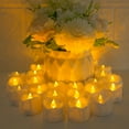 thumbnail image 6 of Debonair Tea Lights Candles with Timer, 24 Packs Flickering Flameless LED Tealights Battery Operated Electric Votive Candles for Christmas Decorations Fall Indoor Home Decor, 6 of 8