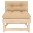 thumbnail image 3 of vidaXL Middle Sofas with Cushions 2 pcs Solid Wood Pine, 3 of 5
