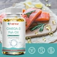 thumbnail image 5 of MENXI Triple Strength Omega 3 Fish Oil Supplement,2500mg Fatty Acid Supplements with EPA DHA & Omega3, for Brain Joints Eyes Heart Health Supplement, 5 of 6