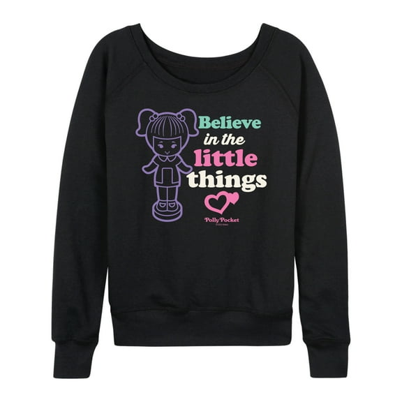 Polly Pocket - Believe In The Little Things - Women's Lightweight French Terry Long Sleeve Shirt