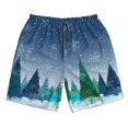thumbnail image 3 of Uemuo Christmas Trees Pattern Men's Swim Trunks Hawaiian Beach Bathing Suit Swimsuits Beach Quick-Dry Shorts with Pockets-X-Large, 3 of 9