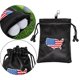 thumbnail image 4 of Bolsa de de cordón, bolsa de almacenamiento portátil para deportes, bolsa de accesorios de Golf de cuero PU para hombres y mujeres Mapa de DYNWAVEMX Bolsa de objetos de valor de golf, 4 of 8