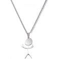 thumbnail image 1 of Collar de garabatos divertidos shaofei de plata 925 con colgante de gesto de dedo, 1 of 5