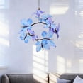 thumbnail image 4 of SIYTUAU Blue Purple Gradient Rattan Butterfly Garland Artificial Decorative Vine For Walls Balustrades Arch Spring Party Decor A, 4 of 7
