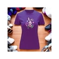 thumbnail image 1 of Playera Blusa Con Estampado De Conejo Kawai Con Caras Fantasmas Ropa Para Mujer Color Morado Talla Chica Marca Emil SaEs, 1 of 4