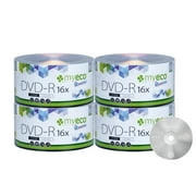 MyEco 200 Pack DVD-R DVDR 16X 4.7GB/120Min Logo Top Write Once Blank Media Record Disc