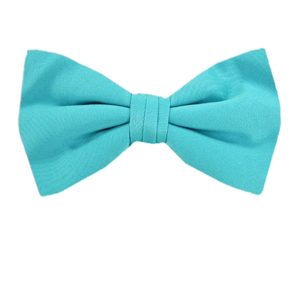 Buy Your Ties - PBT-ADF-46 - Men's Pre-tied Formal Tuxedo Solid Color Satin Bow Tie Turquoise