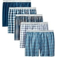 thumbnail image 2 of Fruit Of The Loom Men's Woven Tartan Exposed Waistband, Multipack , Size S-3XL, Assorted Colors, 2 of 5
