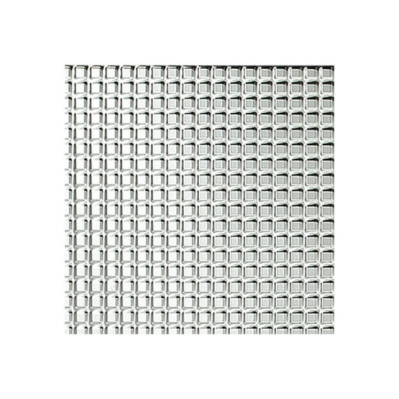 Échantillon de Panneau Mural en Aluminium Brossé Carrés d'Installation Facile Fasde (12" X 12" Échantillon)