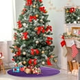 thumbnail image 4 of SKYSONIC Solid Color Christmas Tree Skirt Home Decoration Large Round Christmas Tree Skirt for Holiday Party Home Christmas Day Ornaments 47.2 Inch, 4 of 6