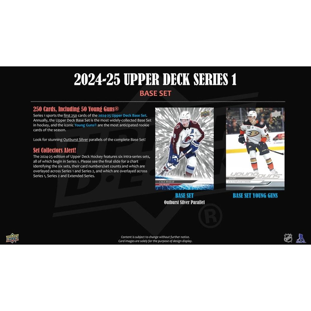 2024-25 Upper Deck Series 1 Hockey Cards (Tin)