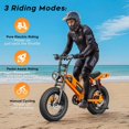 thumbnail image 4 of Spacewalk Electric Bike for Adult,20"x4"Fat Tires Ebike,Suitable for Riders 5'5"& Above,750W Motor,24.9mph,48V 15Ah, 4 of 8