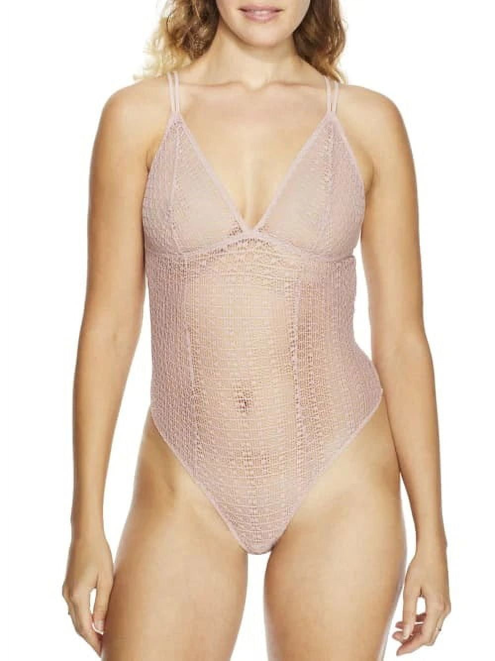 NearlyNude Womens The Modern Geo Lace Bodysuit Style-RN70019