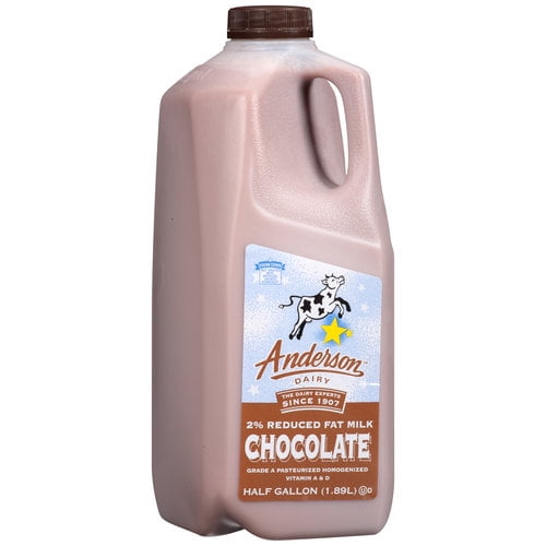 Anderson Dairy 2 Reduced Fat Chocolate Milk, Half Gallon