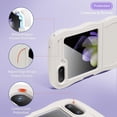 thumbnail image 3 of for Samsung Galaxy Z Flip 5 Case, Cute Samsung Z Flip 5 Case Wavy Aesthetic Curly Wave Frame Case for Women Men Slim Soft TPU Shockproof Protective Bumper Cover, White, 3 of 5