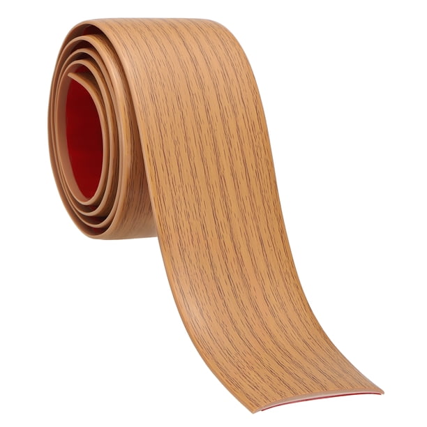 Tira de Transición de Piso Autoadhesiva Uxcell 3Ftx2" Divisor Plano de Vinilo Roble Amarillo